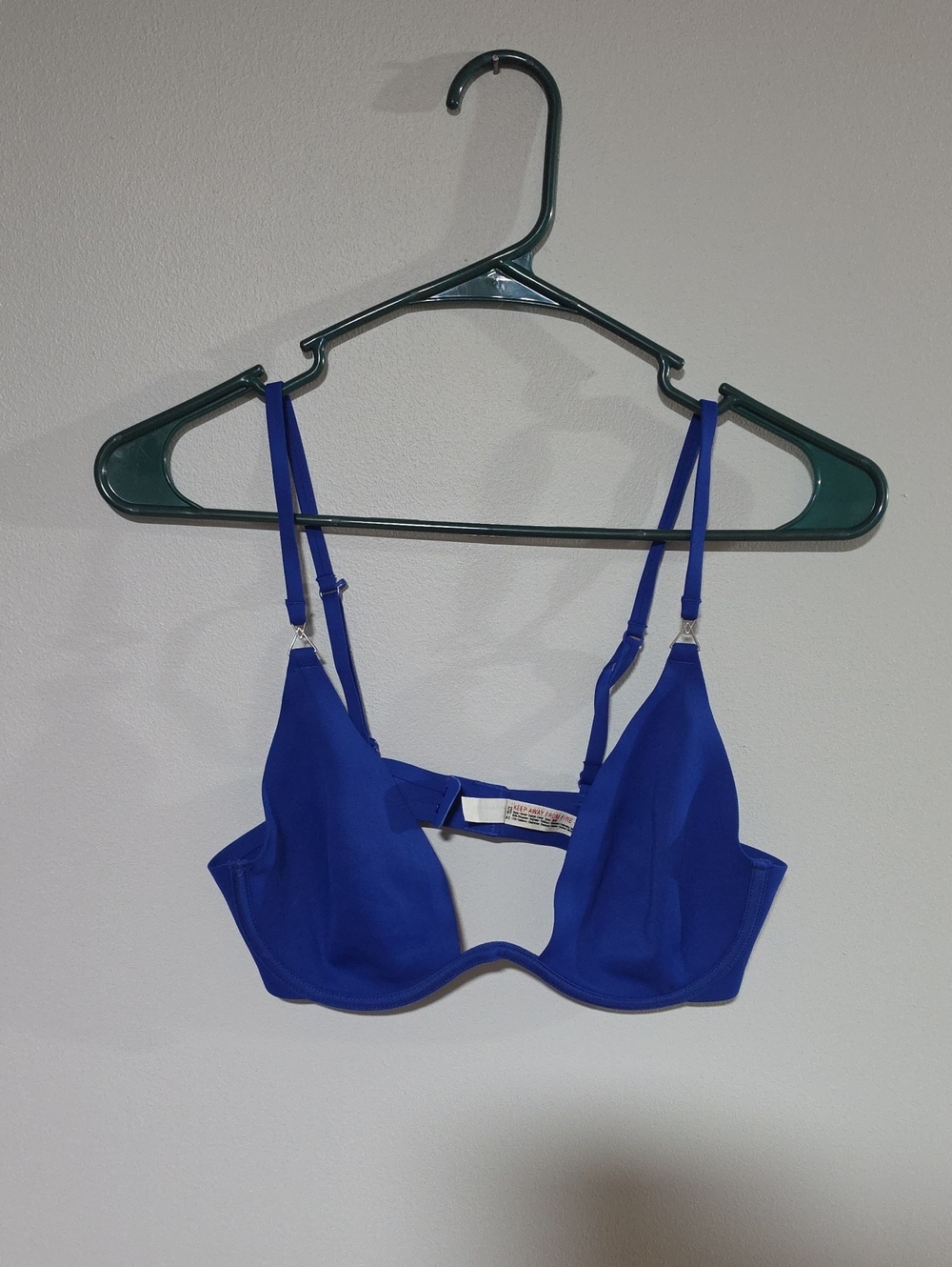 Free People Cobalt Blue Underwire Bra with Adjustable Straps